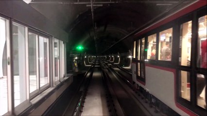 Underground metro Tunnel in Santiago, Chile
