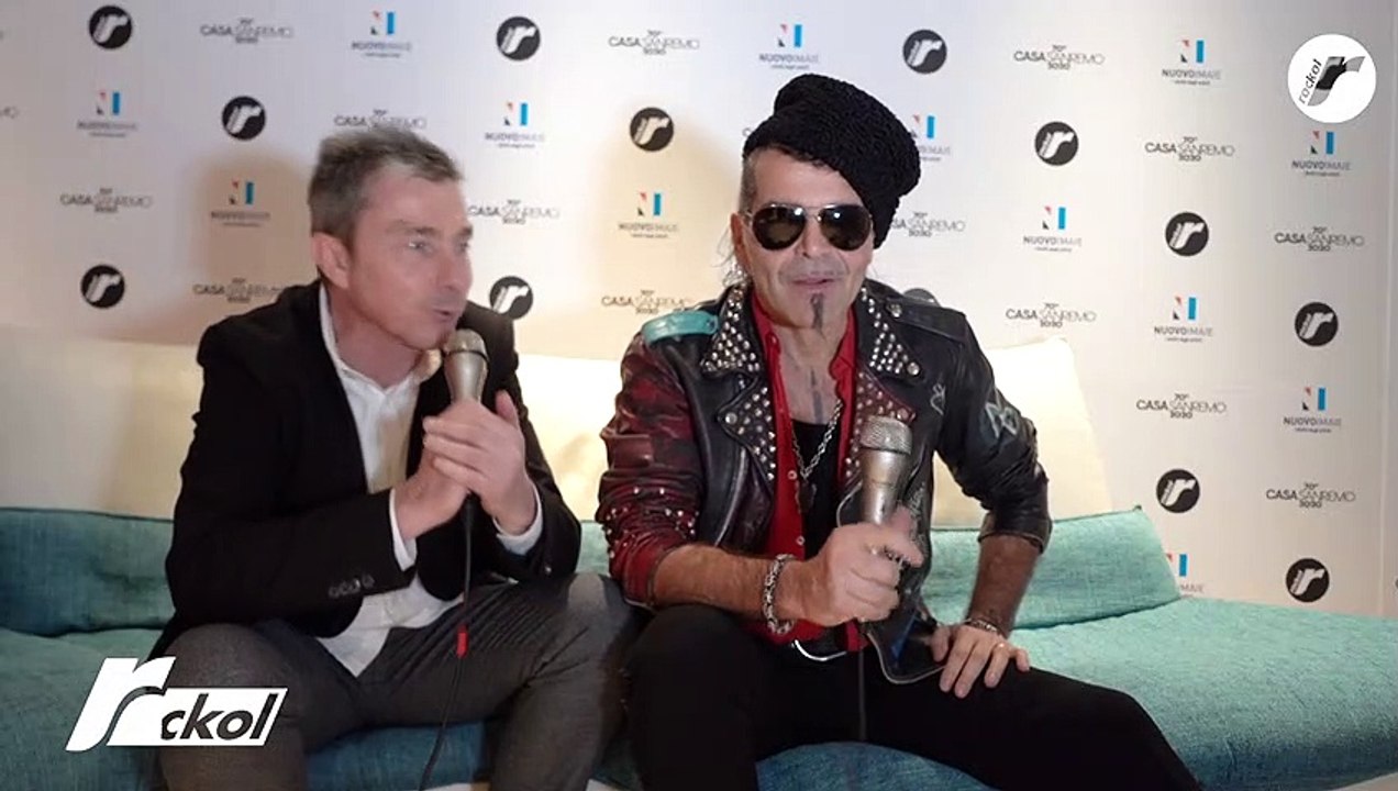 Sanremo 2020 Piero Pelù: "Ad un certo punto mi sono accorto di compiere quarant'anni di storia"