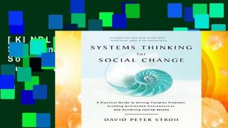 [KINDLE UNLIMITED] Systems Thinking for Social Change: A Practical Guide to Solving Complex