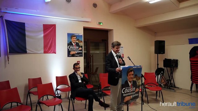 AGDE - Réunion publique du Rassemblement agathois avec Jean Louis Cousin