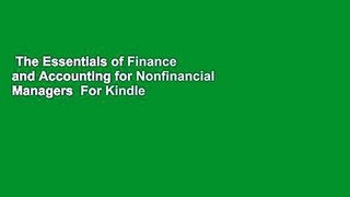 The Essentials of Finance and Accounting for Nonfinancial Managers  For Kindle