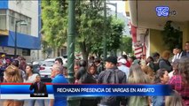 VIDEO | Rechazan presencia de Jaime Vargas en Ambato