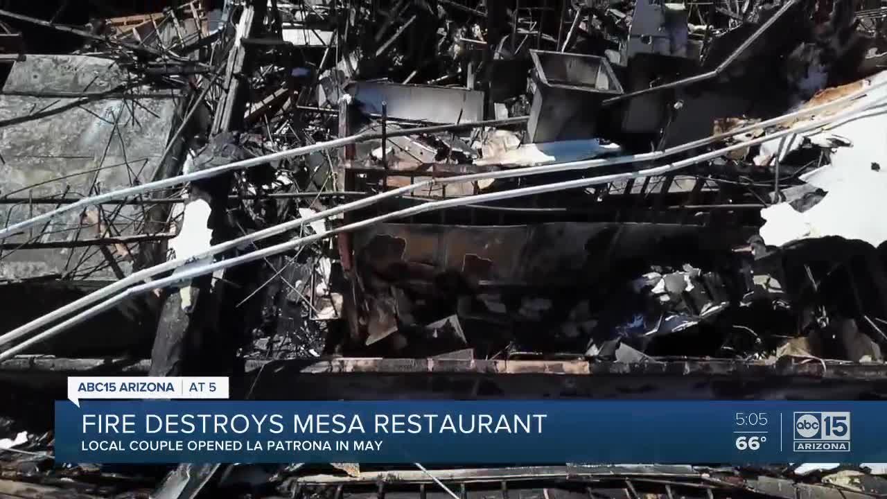 Mexican food restaurant in Mesa destroyed in overnight fire - video ...
