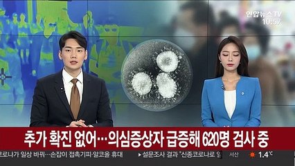 추가 확진 없어…의심증상자 급증해 620명 검사 중