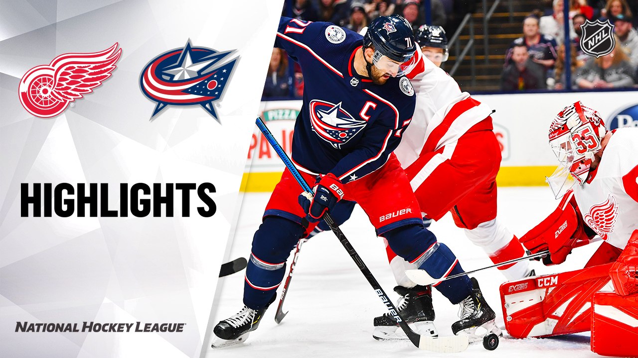 NHL Highlights | Red Wings @ Blue Jackets 2/07/20