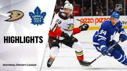 NHL Highlights | Ducks @ Maple Leafs 2/07/20