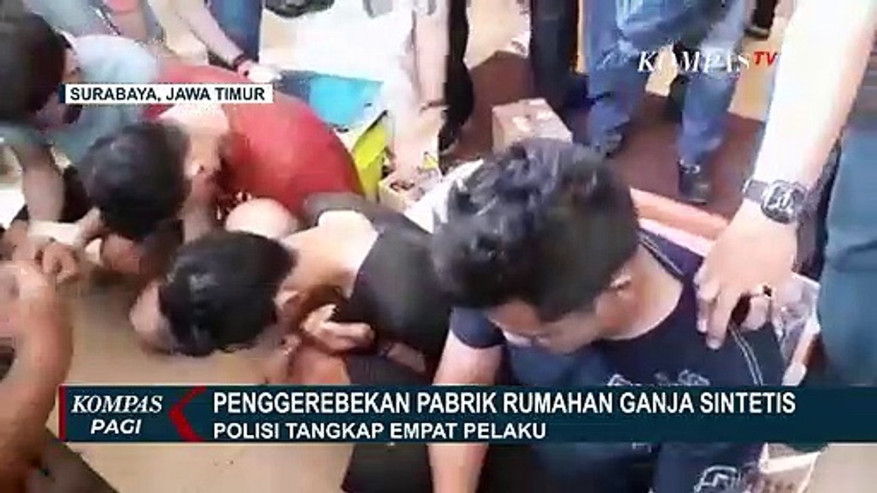 Pabrik Rumahan Ganja Sintetis Ini Digerebek Polisi