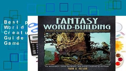 Best product  Creative World Building and Creature Design: A Guide for Illustrators, Game