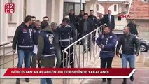 Gürcistan'a kaçan cinayet zanlısı, TIR'ın dorsesinin gizli bölümünde yakalandı