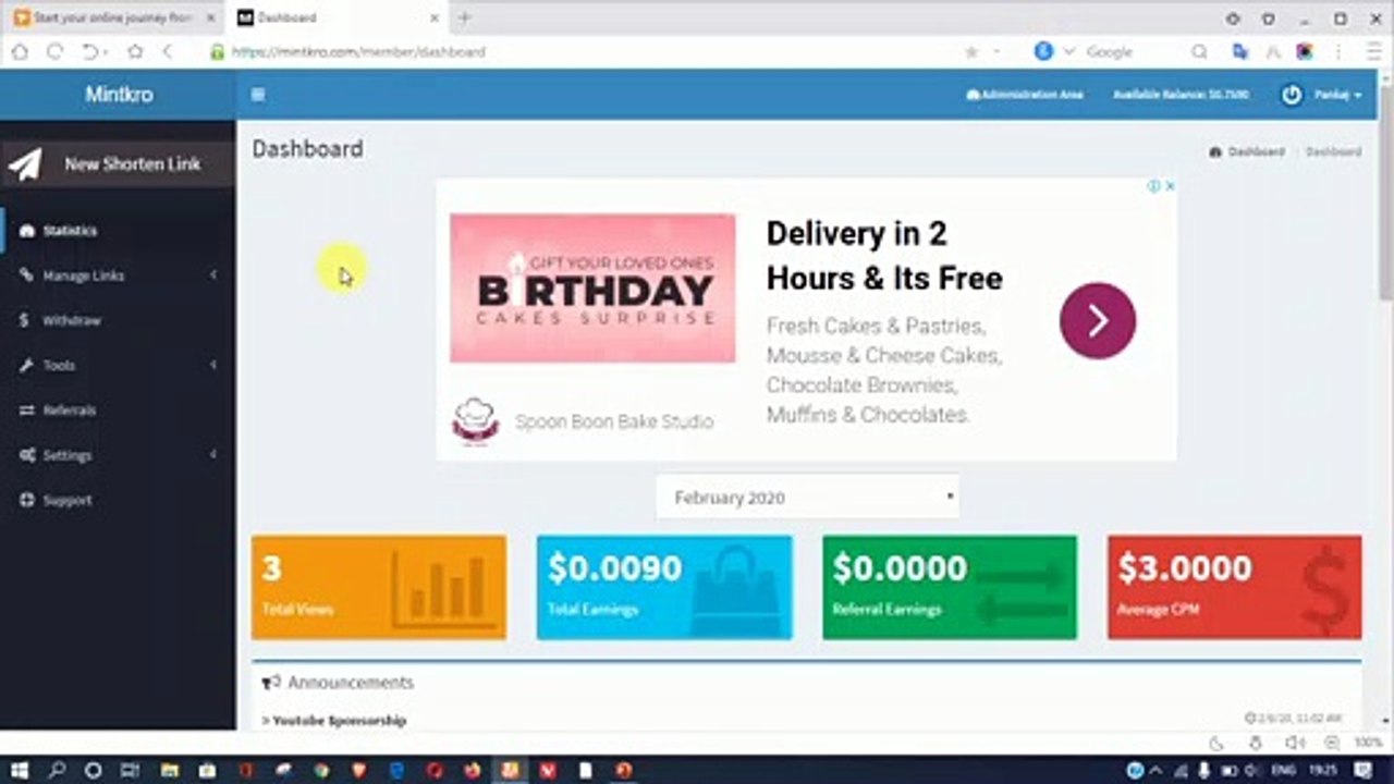 Mintkro Link Shortener New Update | Earn Money Online | Earn Money Link Shortener Website