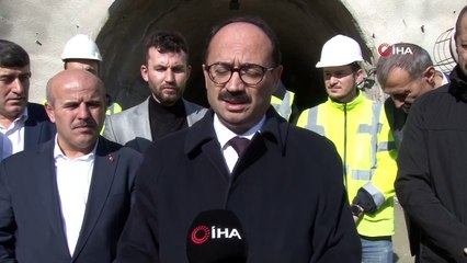 Doğancı Tüneli inşaatında her gün dağı 2 metre deliyorlar