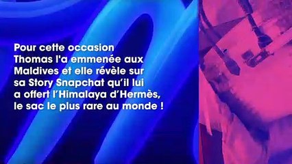 Thomas Vergara offre un sac Hermès rarissime à Nabilla, elle est sous le choc