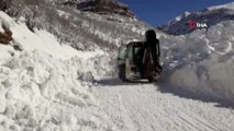Beytüşşebap’ta yoğun kar sonucu yol açma çalışmaları yapıldı