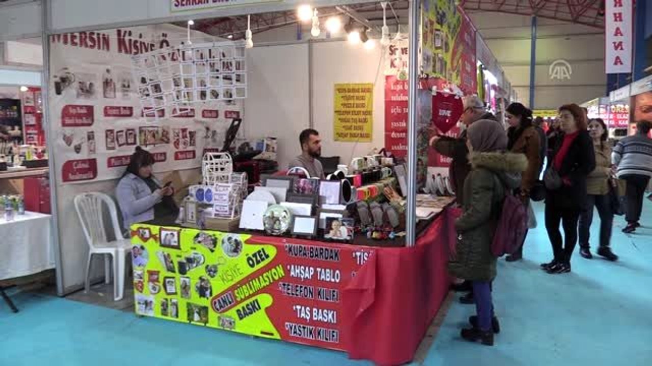 Mersin 7. Sevgililer Günü Hediyelik Eşya, El Sanatları, Yöresel Ürünler Fuarı açıldı