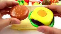 Learn Names of Vegetables and Fruits Hamburger with Cutting Toys LOL Suprise Lil Fun for Kinds