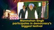 Manmohan Singh participates in democracy’s biggest festival
