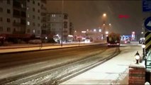 Aksaray'da kar yağışı ulaşımı aksattı