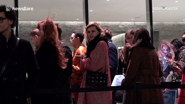 Climate activists protest New York Fashion Week with their own catwalk show