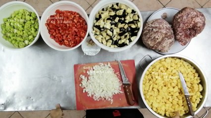 40 Kişilik - Musakka Tarifi Tam uygulamalı anlatım