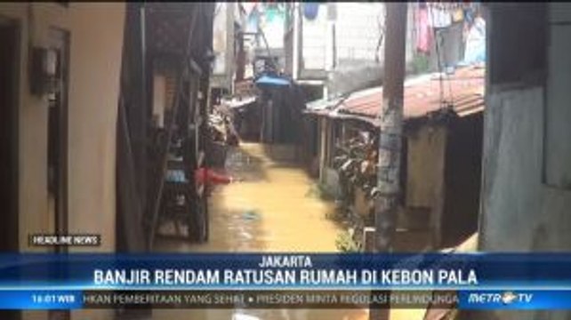Kebon Pala Terendam Banjir, Warga Dievakuasi