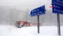 Bolu dağı'nın istanbul yönü tır geçişlerine kapatıldı