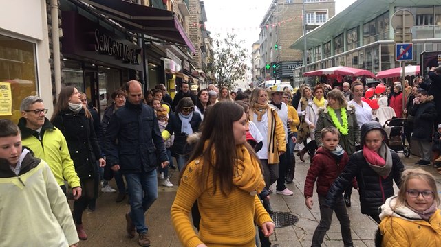 Opération Pièces Jaunes : flashmob du service pédiatrie
