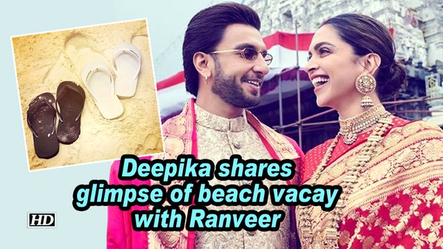 Deepika shares glimpse of beach vacay with Ranveer