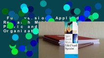 Full version  Applied Research Methods in Public and Nonprofit Organizations  Review