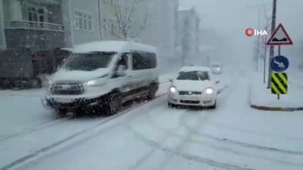 Karda kaza kameraya yansıdı