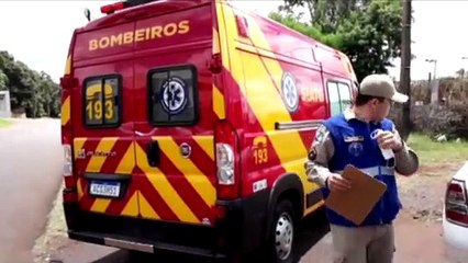 Motociclista fica ferido em colisão traseira no Bairro São Cristóvão
