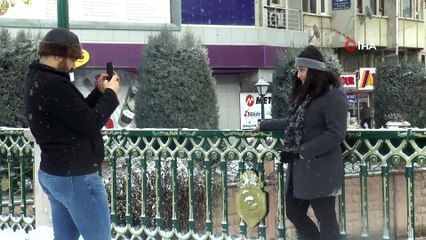 Eskişehir’de kar bir başka güzel