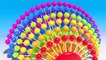 Lots of Lollipops 3D. Many candy for kids to learn Big 3D Spiral Lollipops Learning Colors for kids