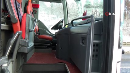 Otobüs tüp yüklü kamyonete çarptı: 5 yaralı