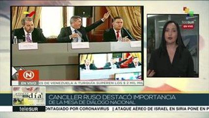 Venezuela: canciller ruso destaca importancia de Mesa de Diálogo
