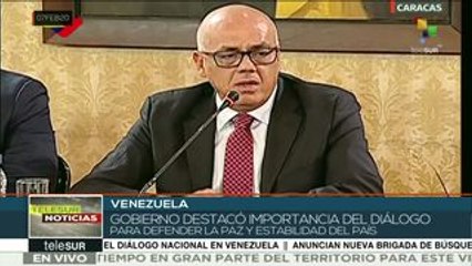 Gob. venezolano destaca la importancia del diálogo para la paz