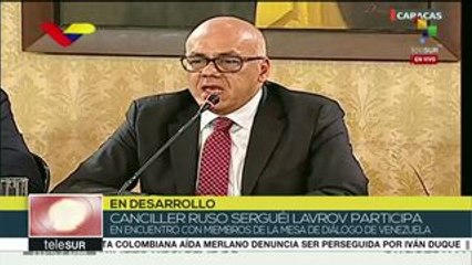 Sergei Lavrov se reúne con Mesa de Diálogo en Venezuela