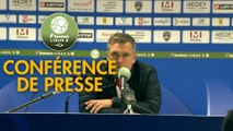 Conférence de presse FC Sochaux-Montbéliard - Le Mans FC (1-0) : Omar DAF (FCSM) - Richard DEZIRE (LEMANS) - 2019/2020
