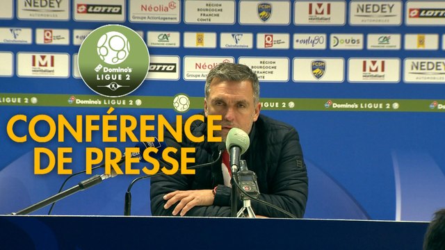 Conférence de presse FC Sochaux-Montbéliard - Le Mans FC (1-0) : Omar DAF (FCSM) - Richard DEZIRE (LEMANS) - 2019/2020
