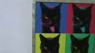 Pet Cat Photo to Canvas Retro Pop Art