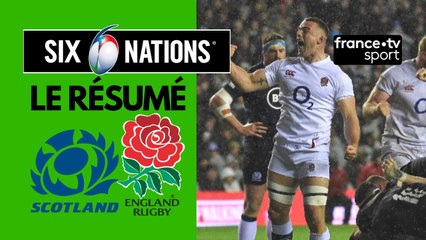 6 Nations 2020 : L'Angleterre s'en sort sous le déluge écossais - Résumé complet