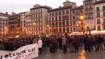 Manifestación en Pamplona en contra de las casas de apuestas