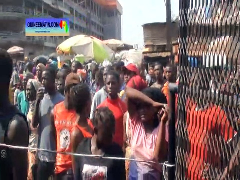 Lourdes pertes dans l'incendie à Madina, le constat d'un reporter de Guineematin com à Falloulaye