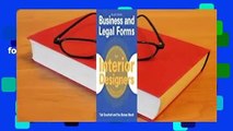 Full E-book  Business and Legal Forms for Interior Designers  For Online