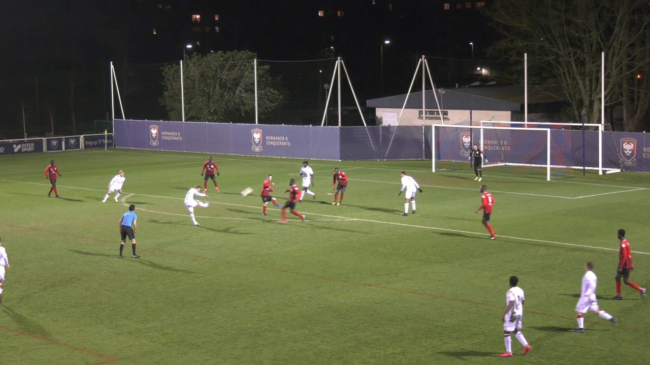 N3 : Le but victorieux de Jan Repas lors de SMCaen 1-0 Gonfreville