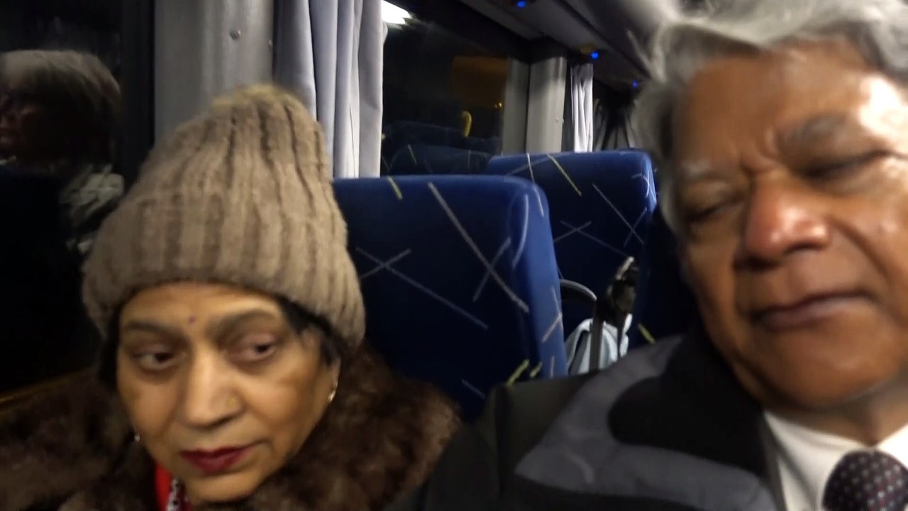 BDMV-80 Aruna & Hari Sharma Boarded Flygbus 801 from Uppsala to Arlanda Oct 08, 2019