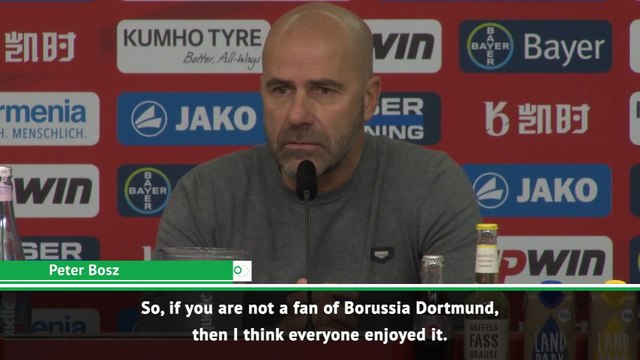 Bosz hails Leverkusen fighting spirit in thrilling victory against Dortmund