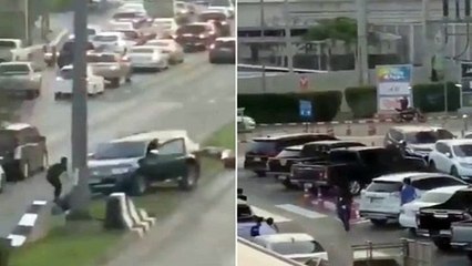 Thailand shooting: Chaotic footage shows huge gunfight in shopping centre massacre