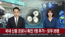 국내 신종코로나 확진 1명 추가…모두 25명