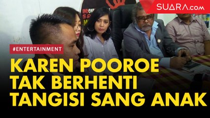 Sedih Mendalam, Karen Pooroe Tak Berhenti Tangisi Sang Anak