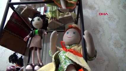 Kütahya torununu sevindirmek için yaptığı bez bebeklerle devlet sanatçısı oldu-1